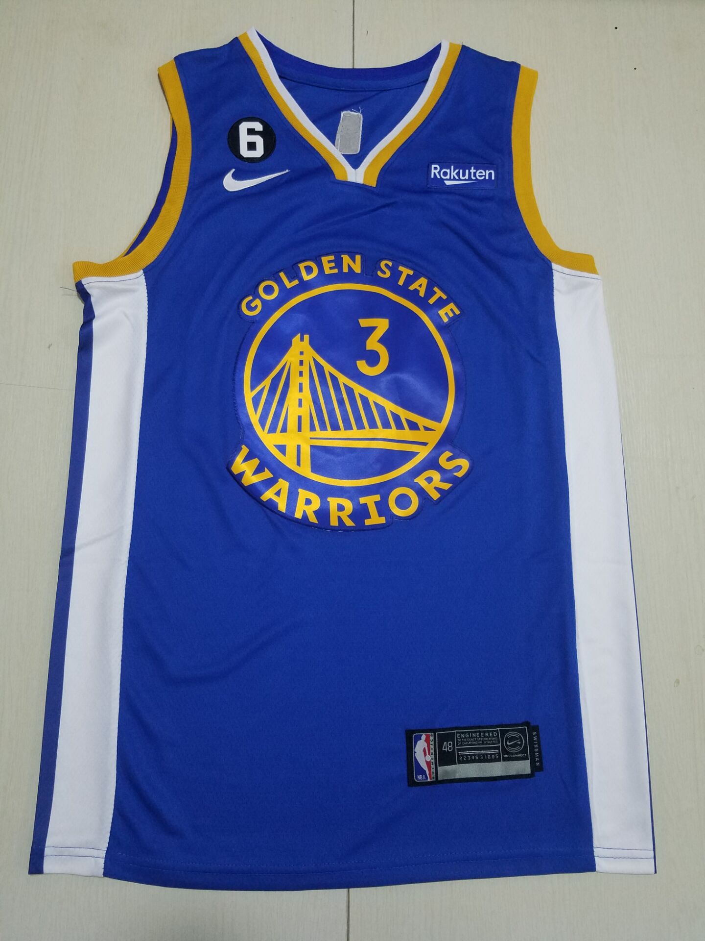 Men Golden State Warriors #3 Poole Blue Nike 2022 NBA Jersey->golden state warriors->NBA Jersey